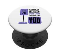 Yes Officer I Saw The Speed Limit Racing Car PopSockets Adhesive PopGrip