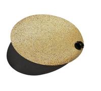 Yes-Online 12 Placemats Set Christmas Gold Glitter Oval Festive Xmas Table Home Decor