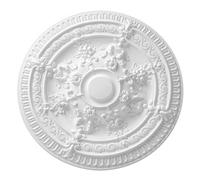 Yes-Online Ceiling Rose Helena Resin Strong Light Design Easy Fix 66Cm Diameter Paintable