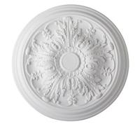 Yes-Online Ceiling Rose Valencia Lightweight Resin Mould Easy To Fix 51Cm Diameter Paintable