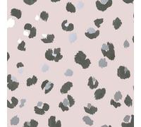 Yes-Online Exclusive Leopard Print Wallpaper Holden Animal Spots Grey Metallic Black White