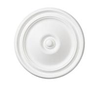Yes-Online M71 Ceiling Rose - Medallion Lightweight Resin Contemporary Modern Light Chandelier Feature Paintable Ceiling Centre 30Cm
