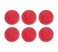 Yes-Online Set Of 6 Round Red Christmas Placemats For Any Dining Table
