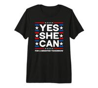 Yes She Can for A Brighter Tomorrow Harris Walz Waltz Premium T-Shirt