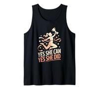 Yes She Can Yes She Did Women Empowerment Women's Equality Tank Top