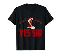 Yes Sir BDSM Gift Naughty Submissive Girl T-Shirt