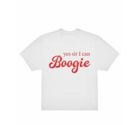 Yes Sir I Can Boogie Disco T Shirt Retro 70s Slogan Tee Oversize Boogie Graphic Top Womens Mens Dance Lovers Party Outfit Music Fans Adult Top White L Style 1