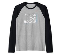 Yes Sir I Can Boogie No Scotland No Party Raglan Baseball Tee