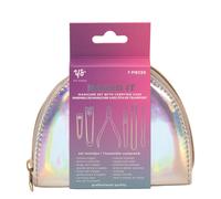 Yes Studio 7 Pc Nailed It Manicure Set With Carry Case In Silver Silver