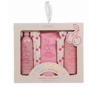 Yes Studio Cherry Baby Happy Bathing Shower Gift Set In Pink Pink
