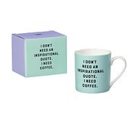 Yes Studio Mug 'I Don't Need' | Bone China | Mint, 0.085000000000000006 x 0.11799999999999999 x 0.09 cm