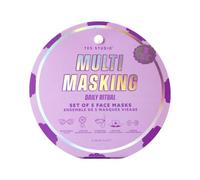 Yes Studio Multi Masking Face Sheet Mask Set - 5 Face Masks with Vitamin C, Hyaluronic Acid, Collagen, Cucumber, Aloe & Retinol, Hydrating Brightening Skincare Gift Set