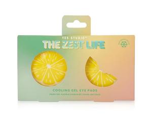 Yes Studio The Zest Life Cooling Gel Eye Pads, Reusable Eye Cooling Pads to Soothe, Refresh and De-Puff Tired Eyes, Ready Whenever You Need a Refresh - Lemon Design
