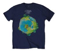 Yes T Shirt Fragile Band Logo new Official Mens Navy Blue