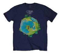 YES T Shirt Fragile Band Logo Official Mens Navy Blue S