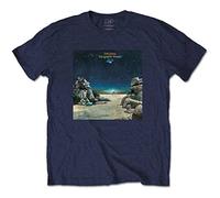 Yes T Shirt Topographic Oceans Band Logo Official Mens Navy Blue XL