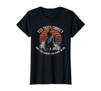 Yes That's Correct and The Horse You Rode in On Retro Value Graphic T-Shirt