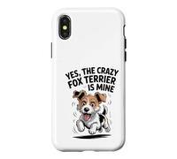 Yes, the crazy Fox Terrier is Mine Cartoon Pet Dog Breed Case for iPhone X/XS