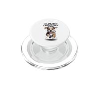 Yes, the crazy Labrastaff is mine Lab Cartoon Mix Breed Dog PopSockets PopGrip for MagSafe