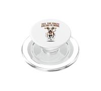 Yes the crazy Saluki is Mine Pet Dog Breed Persian Greyhound PopSockets PopGrip for MagSafe