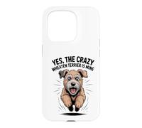 Yes, the crazy Wheaten Terrier is Mine Irish Pet Dog Breed Case for iPhone 15 Pro