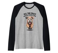 Yes, the Crazy Wheaten Terrier is Mine Irish Pet Dog Breed Raglan Baseball Tee