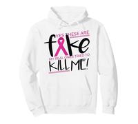 YES THESE ARE FAKE MY REAL ONES TRIED TO KILL ME Cancer Meme Pullover Hoodie