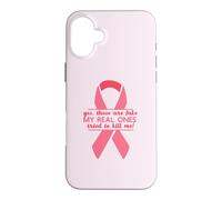 YES THESE ARE FAKE MY REAL ONES TRIED TO KILL ME Funny Meme Case for iPhone 16 Plus