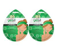 Yes To Cucumbers Mud Mask w/tray 6 x 10ml (Pack of 2)