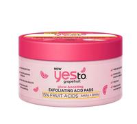 Yes To Grapefruit Exfoliating Acid Pads Glow Boosting 12 Quilted Pads Double Sided