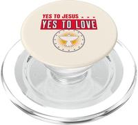Yes To Jesus Yes To Love (Spiritual Statement) PopSockets PopGrip for MagSafe