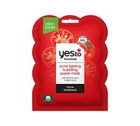 Yes To Tomatoes Bubbling Paper Masks For Breakout Prone Skin, Vegan & Cruelty Free, 1-Pack