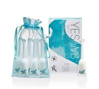 YES WB Applicators Organic Water Based Natural Personal Lubricant, 6 x 5ml, Moisturises The Intimate Area, Natural, Recyclable and Classified
