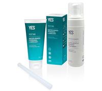 YES WB Organic Water Based Natural Personal Lubricant 100ml + Cleanse Intimate wash - Unfragranced 150ml + Applicator [Bundle with Vaginal Cream/Gel Applicator by RUSI Health] (1 Pack-1 of Each)