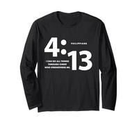 Yes You Can - Philippians 4:13 Bible Verse Christian Long Sleeve T-Shirt