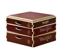 Yes4All 3 In 1 Plyo Box Adjustable, Foam and Wooden Plyometric Box Non-Slip Platform For Jump Training, Jump Boxes For Home Gym Exercise And Outdoor Workout 4" - 24"