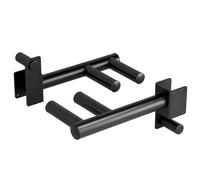 Yes4All 350 LBS Capacity - Dip Bars for 2x2 with 1" Hole Power Cage, Squat Rack Attachments - Narrow and Wide Grip Handles Dip Attachment for Dips, Pull Up, Push-up (Black)