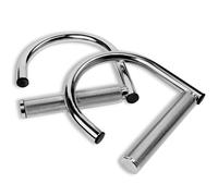 Yes4All 360 Rotation Metal Resistance Bands Handles, Pull Up Handle with Extra-Gripped Knurled Surface, Heavy Duty Industrial Grade Steel Stretch Attachment Handles for Elastic Band Workouts Home Gym