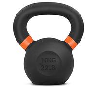 Yes4All 9SWE Powder Coated Kettlebell Weight, 10 kg, Orange