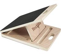 Yes4All Adjustable Wooden Slant Board/Calf Incline Board - Stretch Board - Incline Board, Wedge Board with Anti-Slip Surface, Foldable and Portable & Smart Design