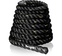 Yes4All Battle Rope 1.5/2 Inch Diameter Poly Dacron 30, 40, 50 Ft Length Workout Rope (2in - 30ft), Without Anchor + Strap