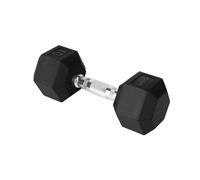 Yes4All Cast Iron - Chrome Grip Hex Dumbbell - 10 lbs - Single