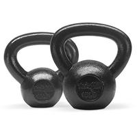 Yes4All Combo Cast Iron Kettlebell Weight Sets - Great for Full Body Workout and Strength Training - Kettlebells 10 15 lbs (Black)