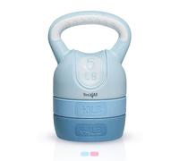 Yes4All Contoured Adjustable Kettlebell - 5 lbs, 8 lbs, 9 lbs, 12 lbs Kettlebell for Women, Home Gym - Teal