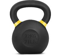 Yes4All CXCM Powder Coated Kettlebell Weight, 32 kg, Yellow, lemon tree, 31.7 kg