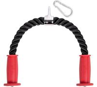 Yes4All Deluxe Tricep Rope Cable Attachment,68.6 & 91.4 cm, Exercise Machine Attachments Pulley System Gym Pull Down Rope with Carabiner, Loading Pin 2.5 cm and 5.1 cm Weight Plate