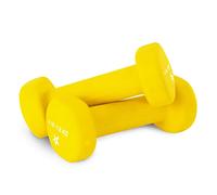 Yes4All Dumbbells Ds24 Neoprene Dumbbell pair 4lbs, B-Yellow-4 lbs (pair), 4 UK