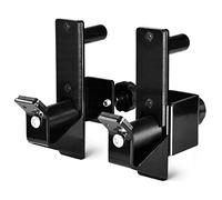 Yes4All Easy Barbell-Centering Roller J-Hooks for 2x2" Power Rack, 450 kg Alloy Steel Barbell Holder Squat Rack Weight Cage Attachments