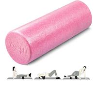 Yes4All EPP Exercise Foam Roller - Extra Firm High Density Foam Roller - Best for Flexibility and Rehab Exercises (18 inch, Fuschia Rose)