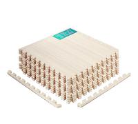 Yes4All EVA Interlocking Mats, Puzzle Floor Tiles, Foam Floor Padding with Border for Furniture, Home Space, Living Room, Garage 4.46 m²